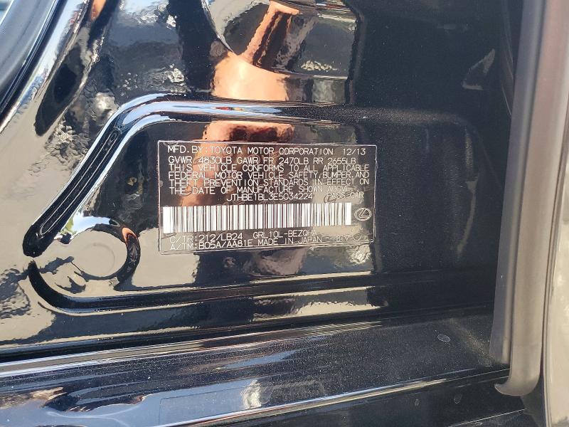 Продаж на аукціоні авто 2014 Lexus Gs, vin: JTHBE1BL3E5034224, номер лоту: 54327846