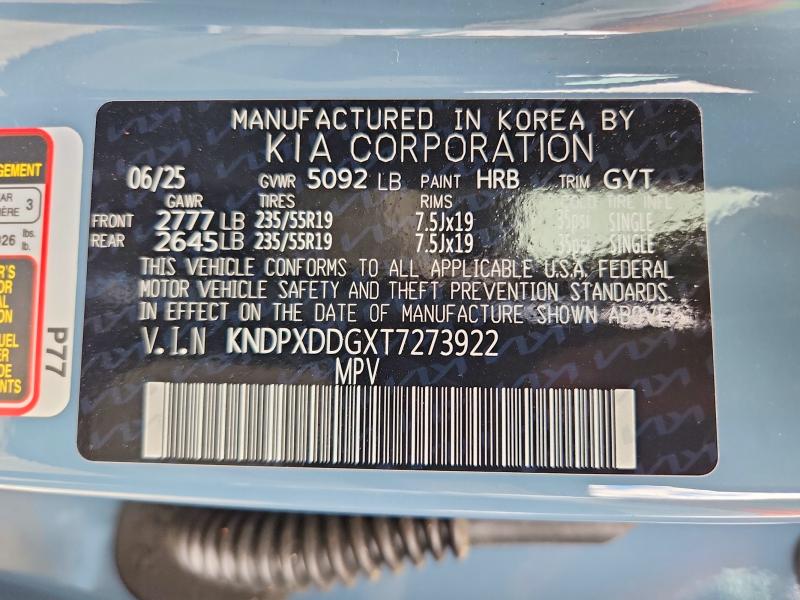 Продаж на аукціоні авто 2026 Kia Sportage, vin: KNDPXDDGXT7273922, номер лоту: 54913566