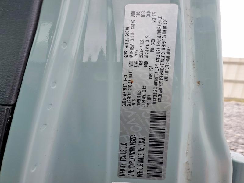 55332056 :رقم المزاد ، 1C4PJXKN2RW193274 vin ، 2024 Jeep Wrangler مزاد بيع