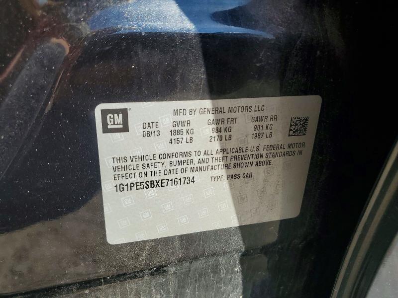 Продаж на аукціоні авто 2014 Chevrolet Cruze, vin: 1G1PE5SBXE7161734, номер лоту: 55030416