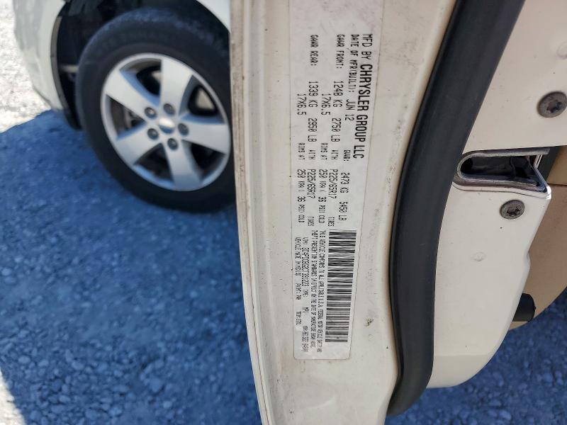 2012 Dodge Journey მანქანა იყიდება აუქციონზე, vin: 3C4PDCBG2CT391223, აუქციონის ნომერი: 52713826
