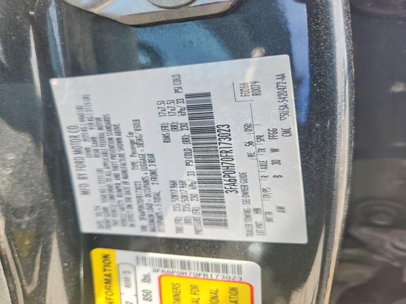 54083346 :رقم المزاد ، 3FA6P0H70FR173023 vin ، 2015 Ford Fusion مزاد بيع