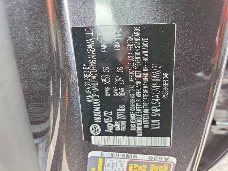 Aukcja sprzedaży 2023 Hyundai Elantra, vin: 5NPLS4AG9PH096721, numer aukcji: 52434216