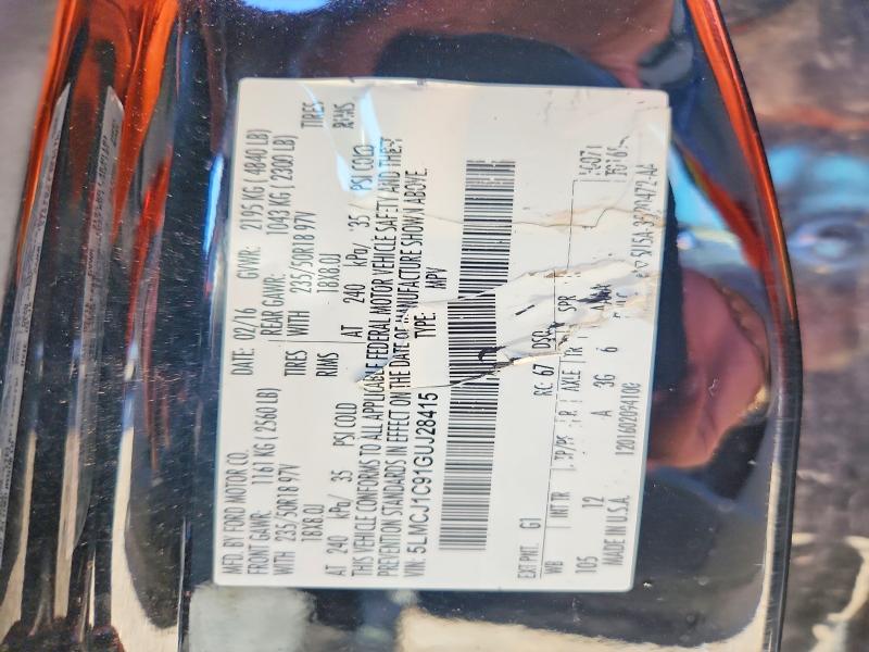 Aukcja sprzedaży 2016 Lincoln Mkc, vin: 5LMCJ1C91GUJ28415, numer aukcji: 51899916