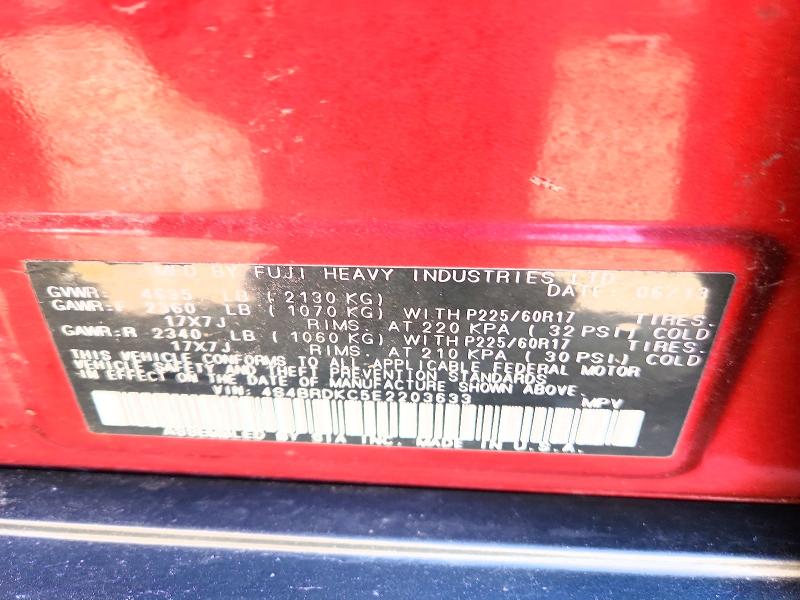 Aukcja sprzedaży 2014 Subaru Outback, vin: 4S4BRDKC5E2203633, numer aukcji: 53266566