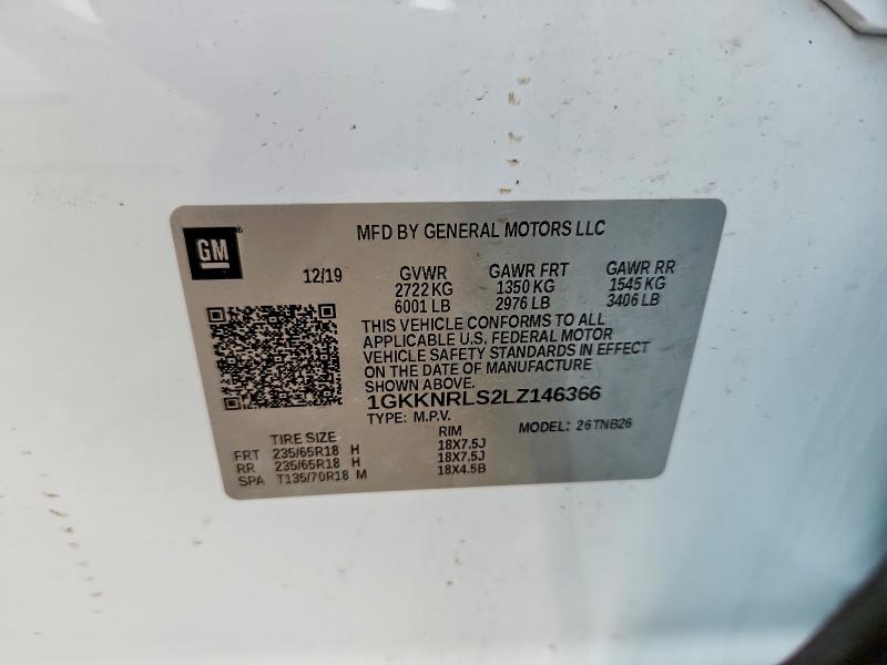 Продаж на аукціоні авто 2020 Gmc Acadia, vin: 1GKKNRLS2LZ146366, номер лоту: 52857876