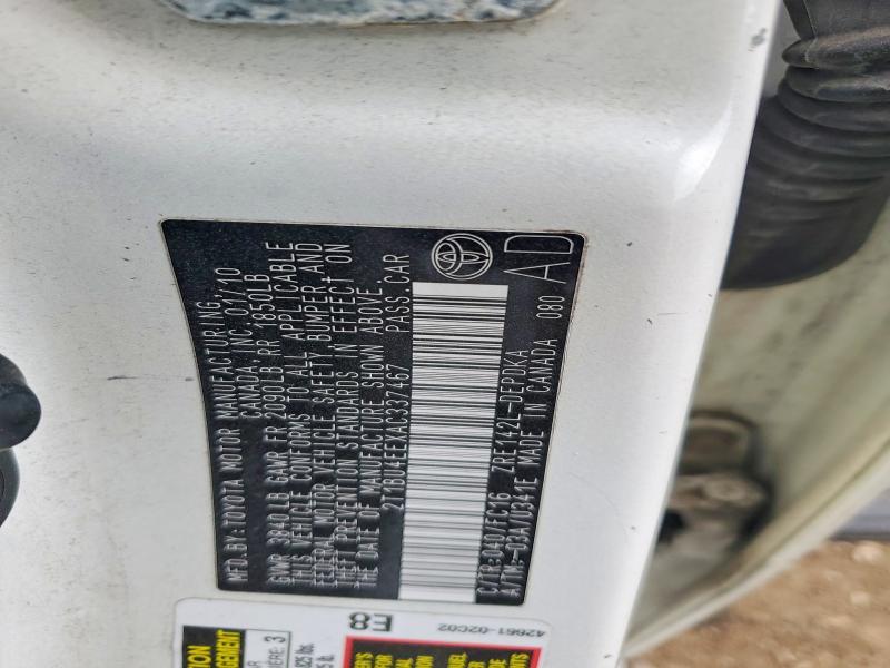 52532556 :رقم المزاد ، 2T1BU4EEXAC337467 vin ، 2010 Toyota Corolla مزاد بيع