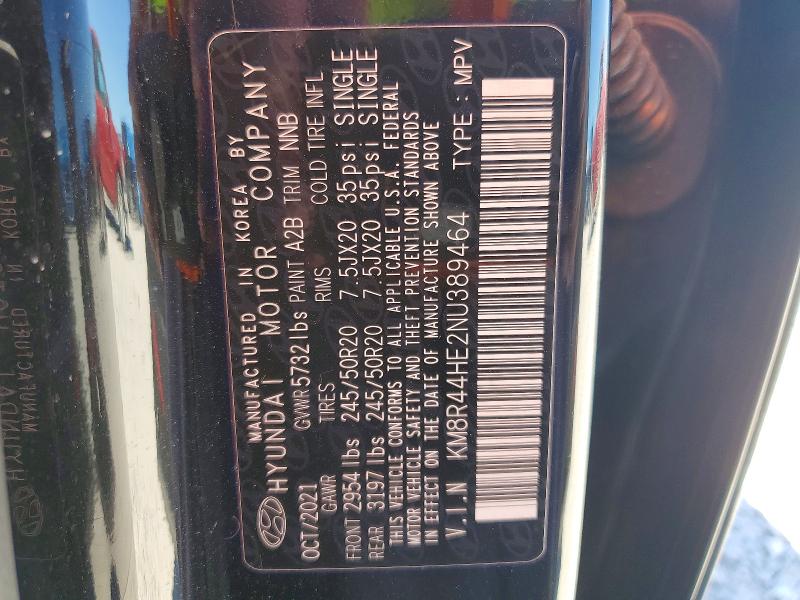 Продажа на аукционе авто 2022 Hyundai Palisade, vin: KM8R44HE2NU389464, номер лота: 53610126