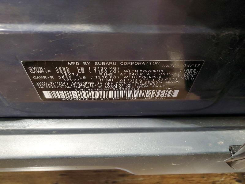 Продажа на аукционе авто 2017 Subaru Outback, vin: 4S4BSANC5H3393284, номер лота: 51965266