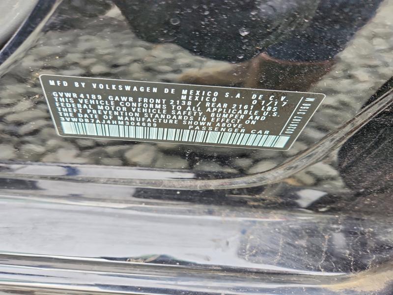 Продаж на аукціоні авто 2017 Volkswagen Jetta, vin: 3VWDB7AJ4HM304689, номер лоту: 53463676