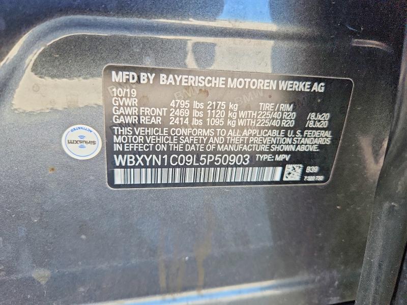 2020 Bmw X2 მანქანა იყიდება აუქციონზე, vin: WBXYN1C09L5P50903, აუქციონის ნომერი: 53179396