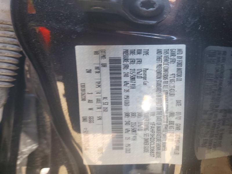 Aukcja sprzedaży 2012 Ford Focus, vin: 1FAHP3H23CL336837, numer aukcji: 52880156