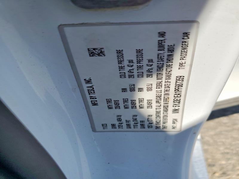 Aukcja sprzedaży 2023 Tesla Model 3, vin: 5YJ3E1EA1PF687359, numer aukcji: 53475396