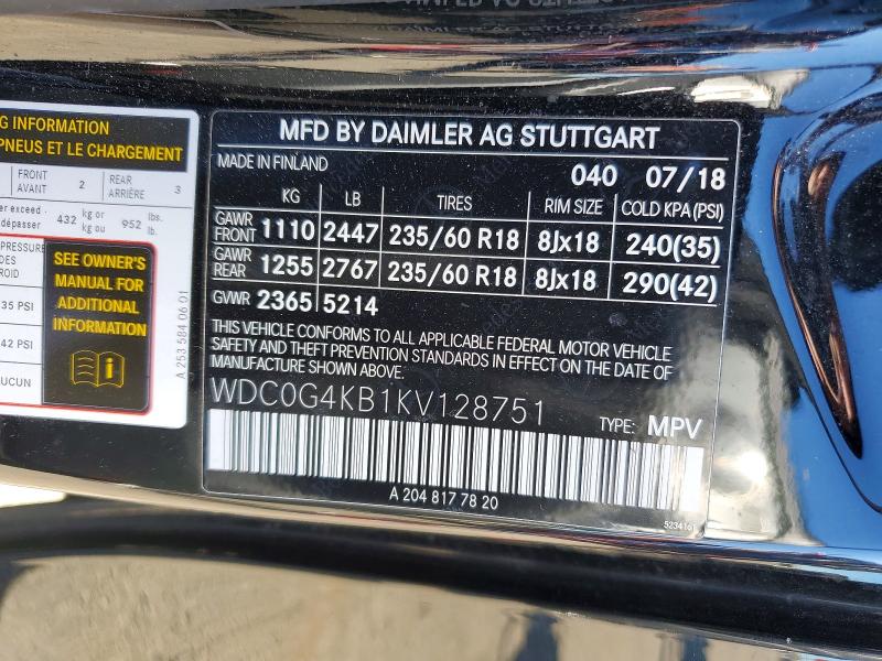Продаж на аукціоні авто 2019 Mercedes-benz Glc, vin: WDC0G4KB1KV128751, номер лоту: 53085346