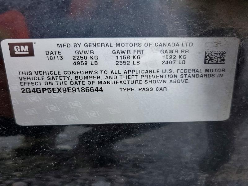 Aukcja sprzedaży 2014 Buick Regal, vin: 2G4GP5EX9E9186644, numer aukcji: 54003446