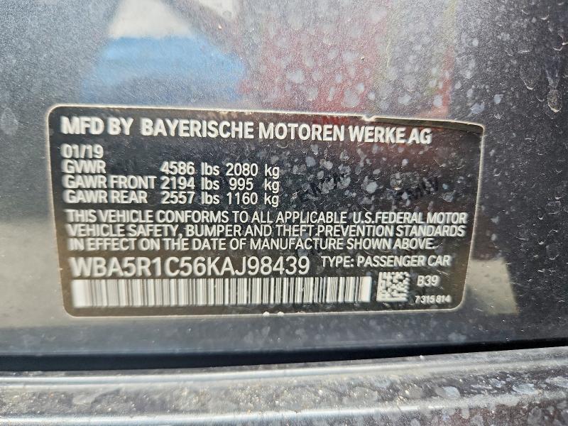 Продажа на аукционе авто 2019 Bmw 330i, vin: WBA5R1C56KAJ98439, номер лота: 54762686