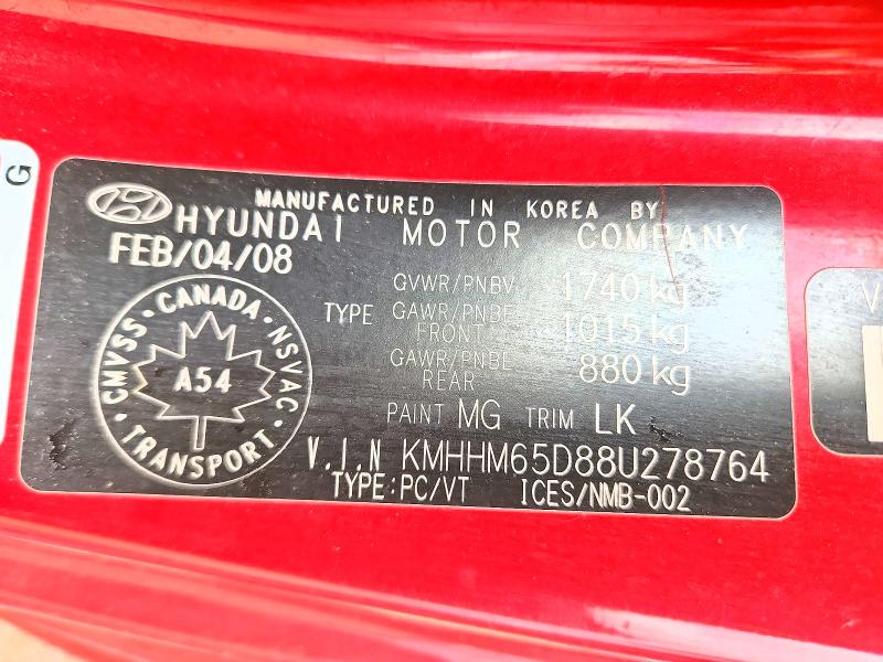 Продажа на аукционе авто 2008 Hyundai Tiburon, vin: KMHHM65D88U278764, номер лота: 50265056