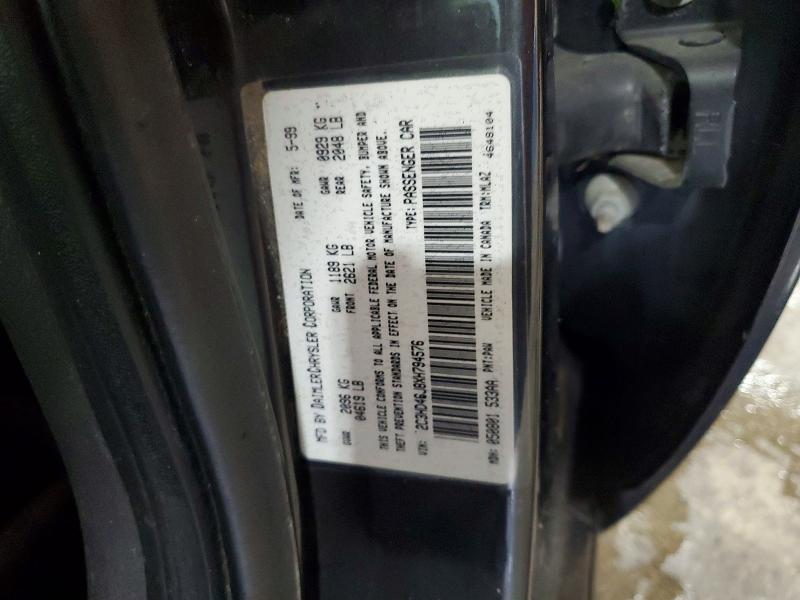 54393766 :رقم المزاد ، 2C3HD46J8XH794576 vin ، 1999 Chrysler Concorde مزاد بيع