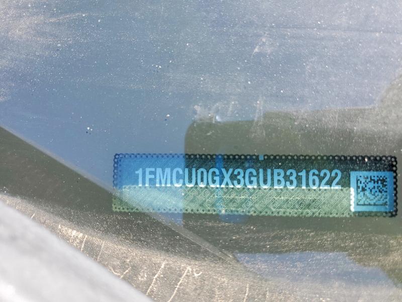 Aukcja sprzedaży 2016 Ford Escape, vin: 1FMCU0GX3GUB31622, numer aukcji: 54991376