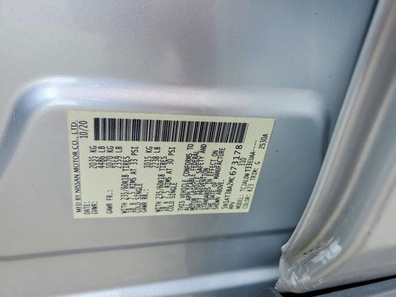 Продажа на аукционе авто 2021 Nissan Rogue, vin: 5N1AT3BA2MC673178, номер лота: 53506796