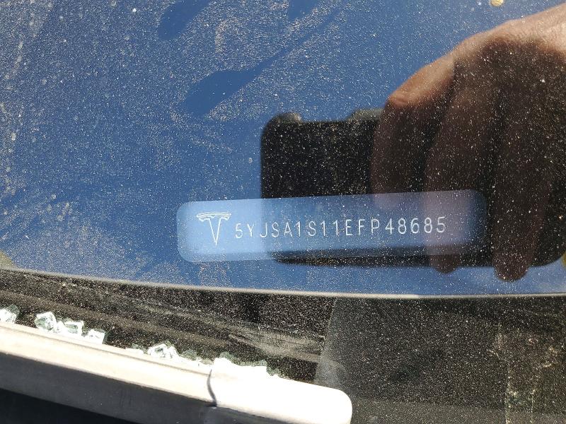 Продаж на аукціоні авто 2014 Tesla Model S, vin: 5YJSA1S11EFP48685, номер лоту: 54722636