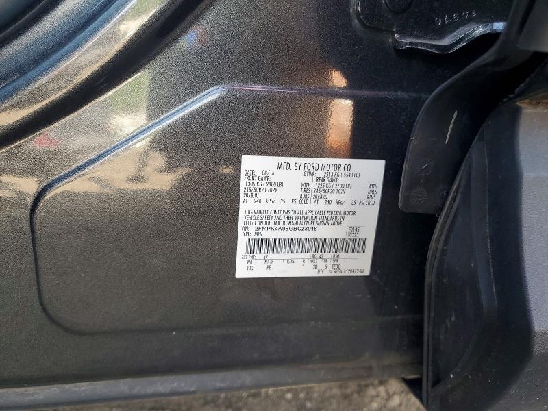 2016 Ford Edge მანქანა იყიდება აუქციონზე, vin: 2FMPK4K96GBC23918, აუქციონის ნომერი: 52332646