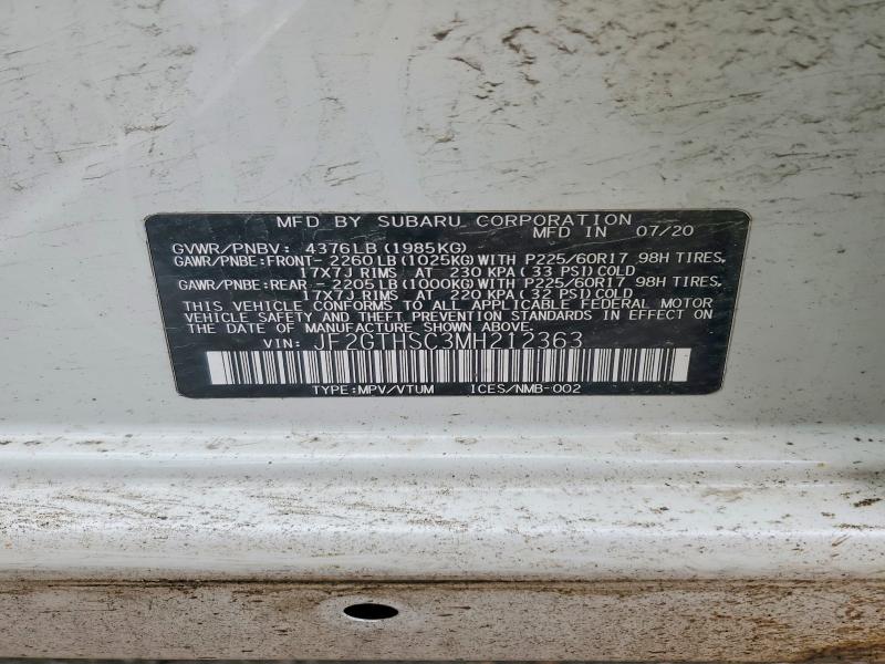 Продажа на аукционе авто 2021 Subaru Crosstrek, vin: JF2GTHSC3MH212363, номер лота: 52656316