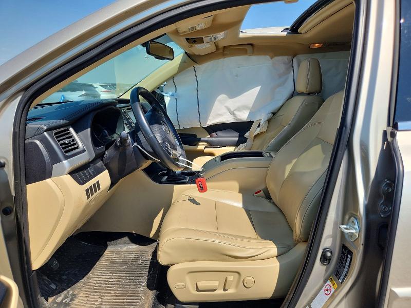 2015 Toyota Highlander მანქანა იყიდება აუქციონზე, vin: 5TDJKRFH7FS183757, აუქციონის ნომერი: 54986856