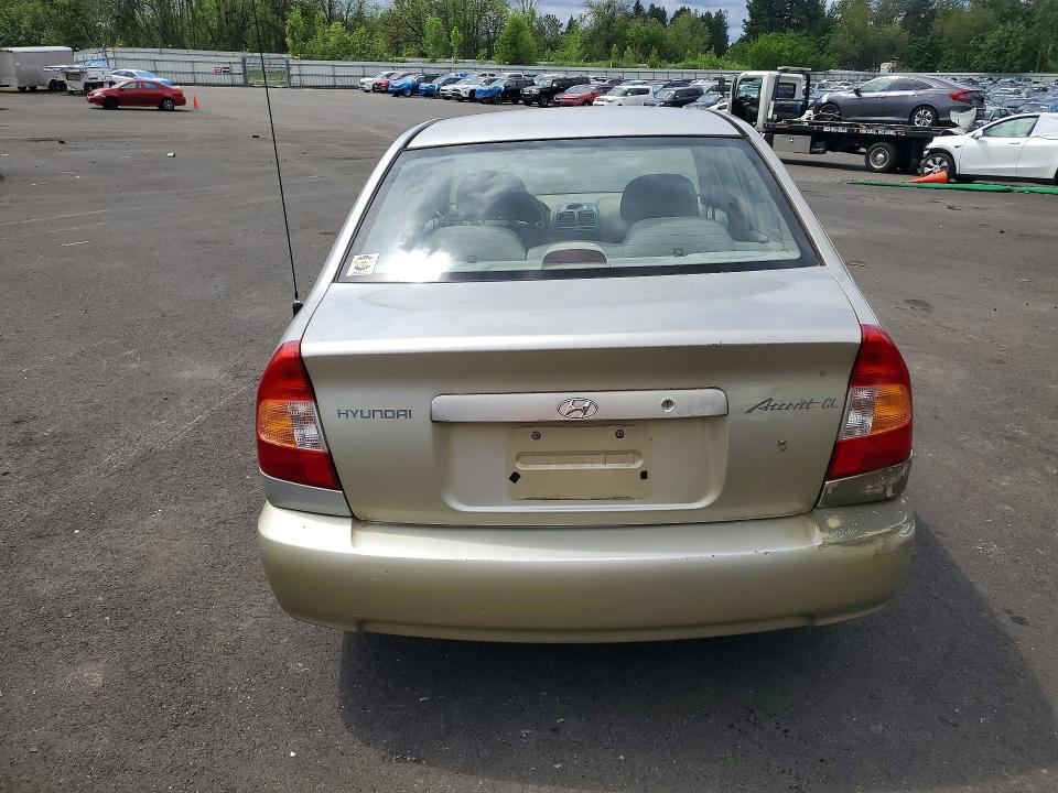 53907286 :رقم المزاد ، KMHCG45C42U389901 vin ، 2002 Hyundai Accent مزاد بيع