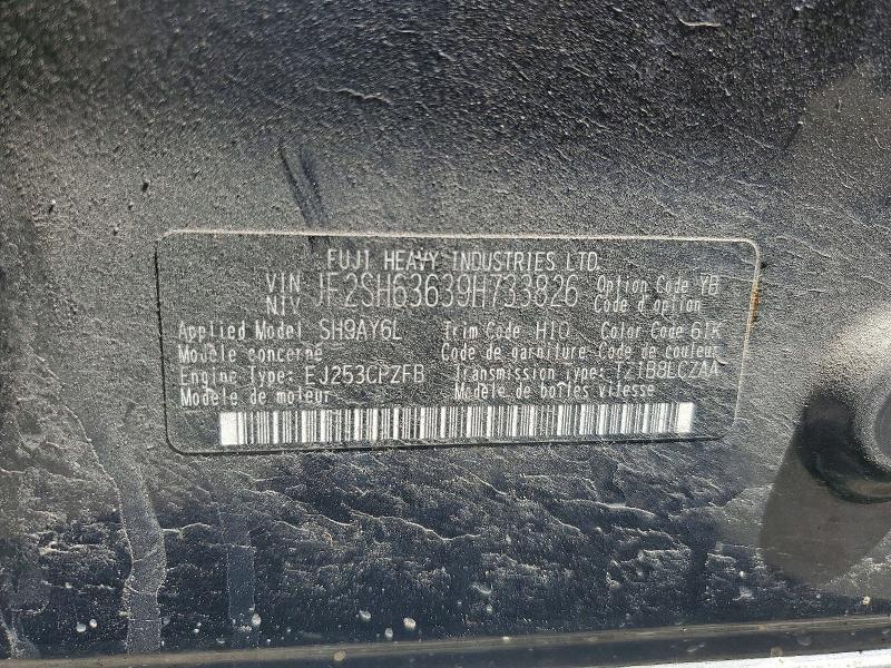 Продаж на аукціоні авто 2009 Subaru Forester, vin: JF2SH63639H733826, номер лоту: 52776266