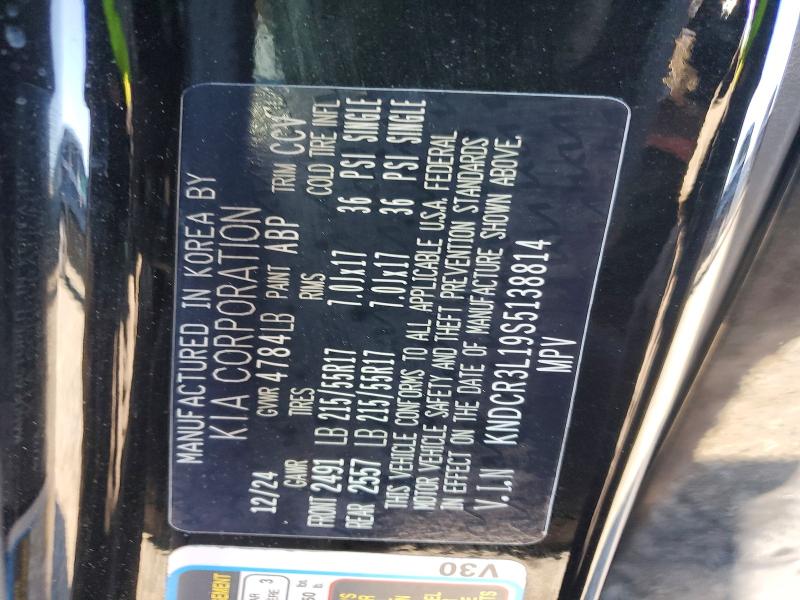 Aukcja sprzedaży 2025 Kia Niro, vin: KNDCR3L19S5138814, numer aukcji: 54168306