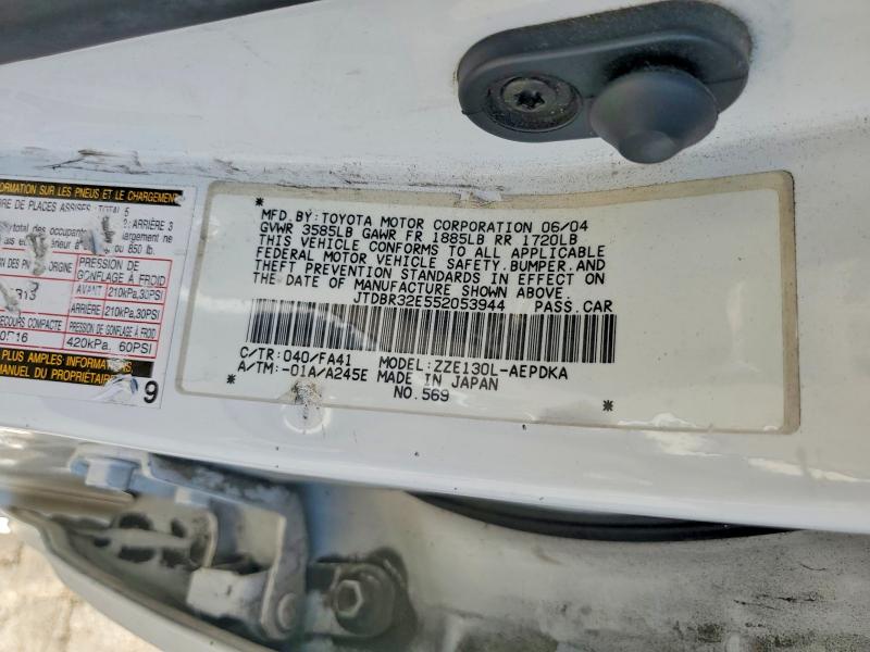 53049446 :رقم المزاد ، JTDBR32E552053944 vin ، 2005 Toyota Corolla مزاد بيع