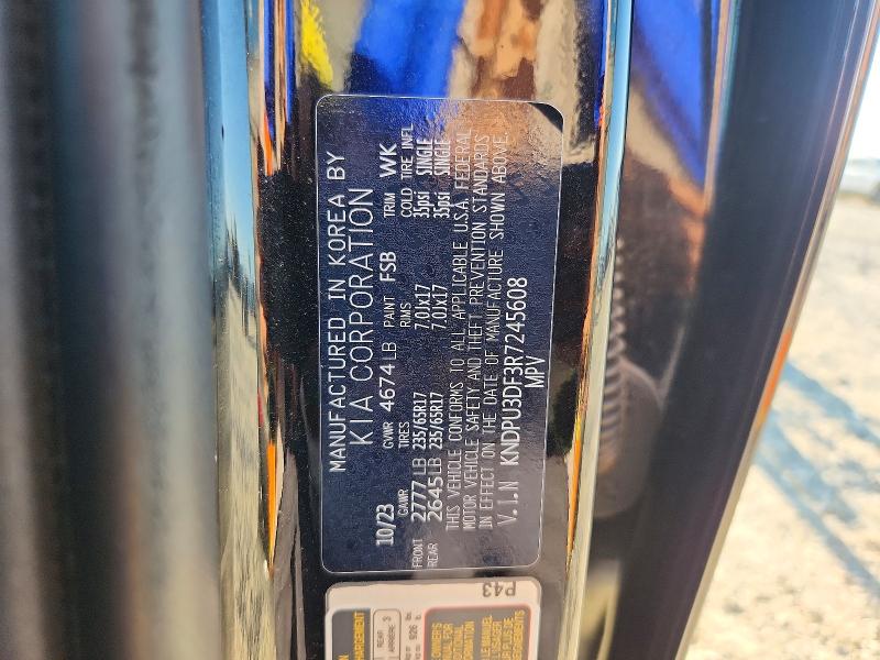 2024 Kia Sportage მანქანა იყიდება აუქციონზე, vin: KNDPU3DF3R7245608, აუქციონის ნომერი: 53130136