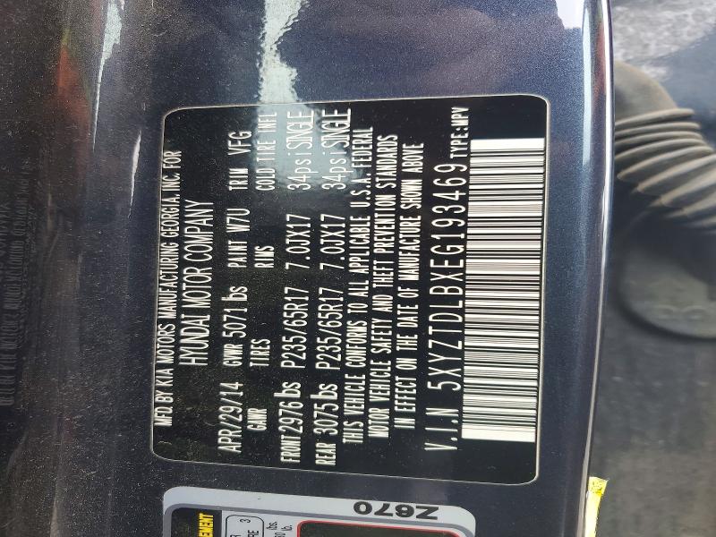 Продаж на аукціоні авто 2014 Hyundai Santa Fe Sport, vin: 5XYZTDLBXEG193469, номер лоту: 54697356