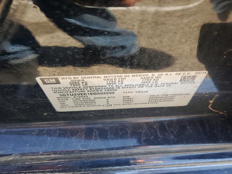 Aukcja sprzedaży 2014 Gmc Sierra, vin: 3GTU2VEC1EG503292, numer aukcji: 55207596