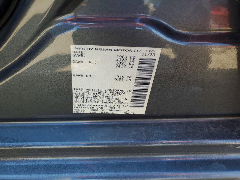 Продаж на аукціоні авто 2021 Nissan Altima, vin: 1N4BL4CVXMN317832, номер лоту: 53305796