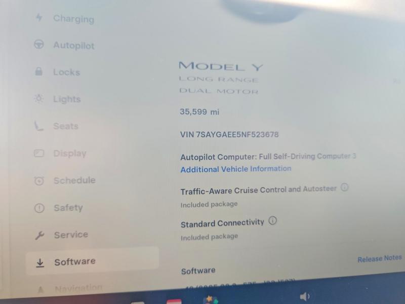 Продажа на аукционе авто 2022 Tesla Model Y, vin: 7SAYGAEE5NF523678, номер лота: 52359786