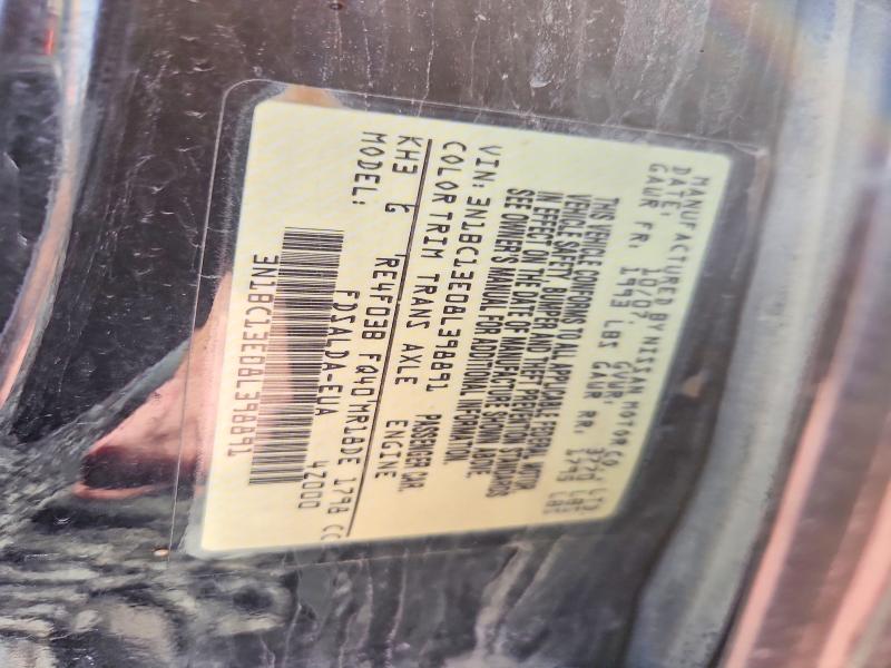 2008 Nissan Versa მანქანა იყიდება აუქციონზე, vin: 3N1BC13E08L398891, აუქციონის ნომერი: 54417576