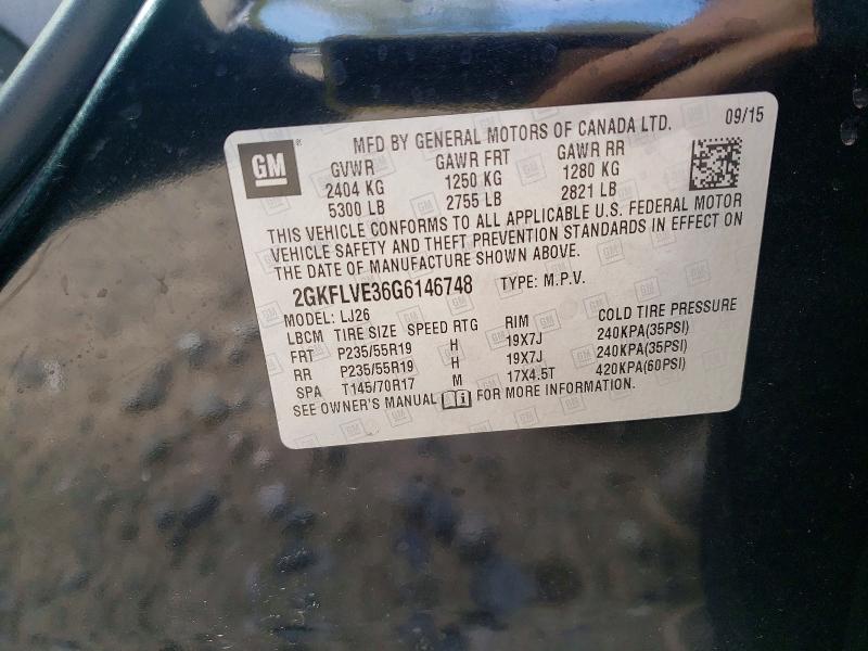 Продаж на аукціоні авто 2016 Gmc Terrain, vin: 2GKFLVE36G6146748, номер лоту: 53218446