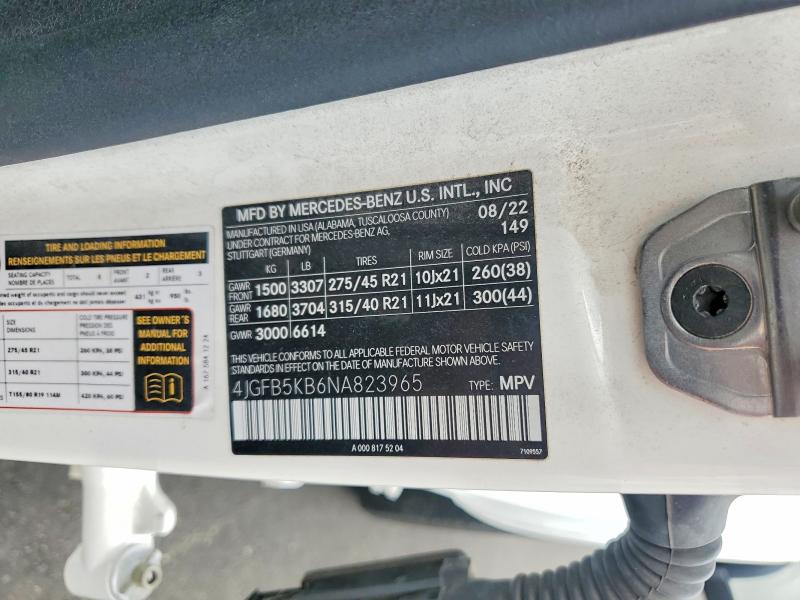 Продажа на аукционе авто 2022 Mercedes-benz Gle, vin: 4JGFB5KB6NA823965, номер лота: 55069606