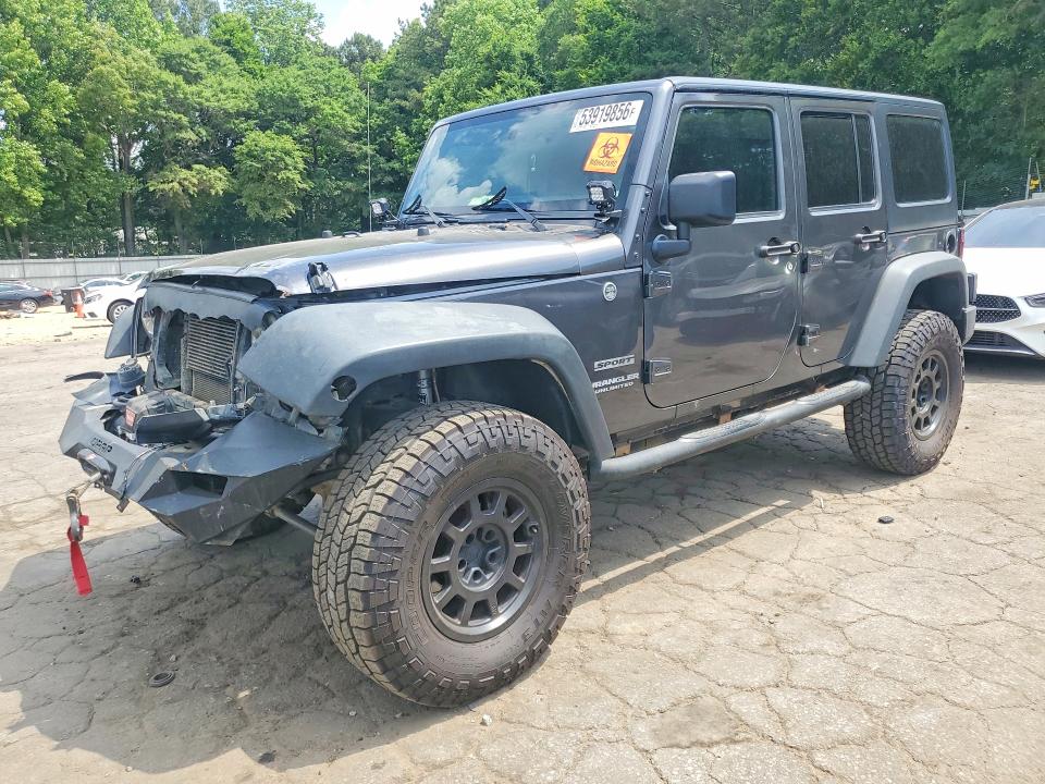 53919856 :رقم المزاد ، 1C4BJWDG0GL343075 vin ، 2016 Jeep Wrangler Unlimited مزاد بيع
