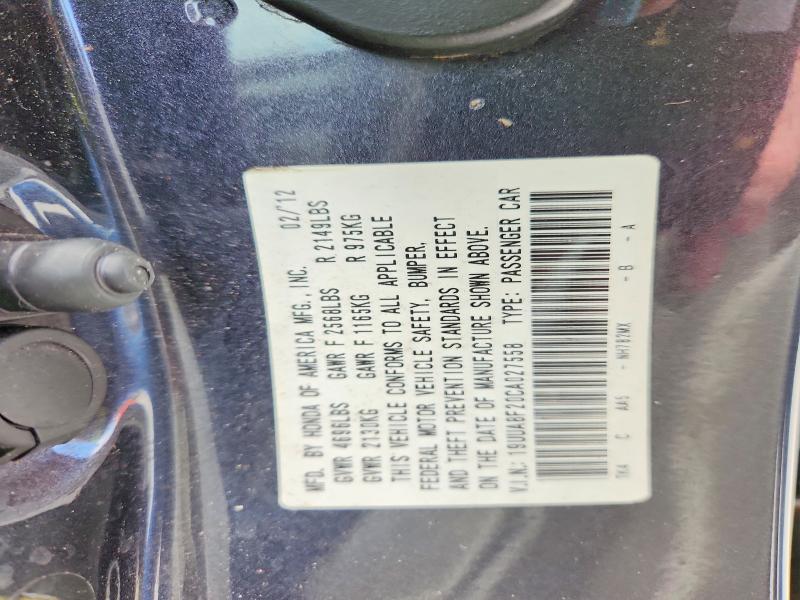 53519206 :رقم المزاد ، 19UUA8F20CA027558 vin ، 2012 Acura Tl مزاد بيع
