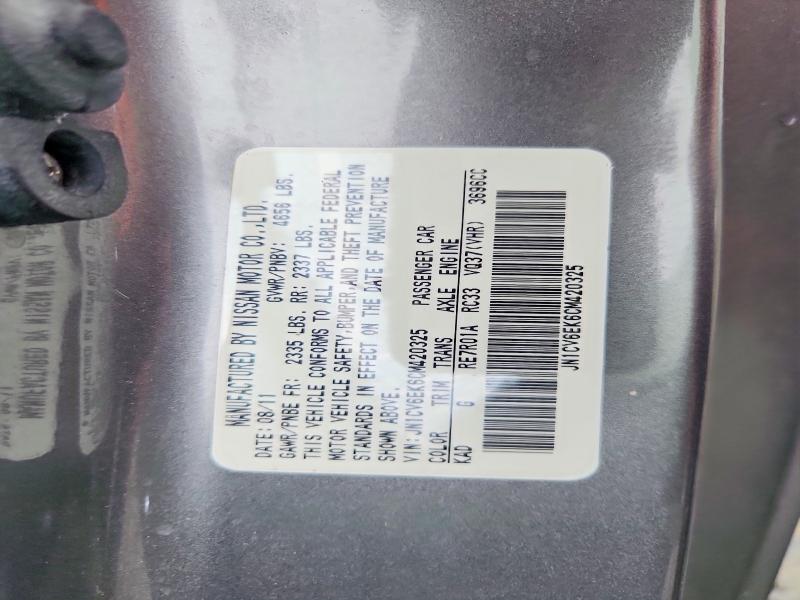 54479926 :رقم المزاد ، JN1CV6EK6CM420325 vin ، 2012 Infiniti G37 Coupe مزاد بيع