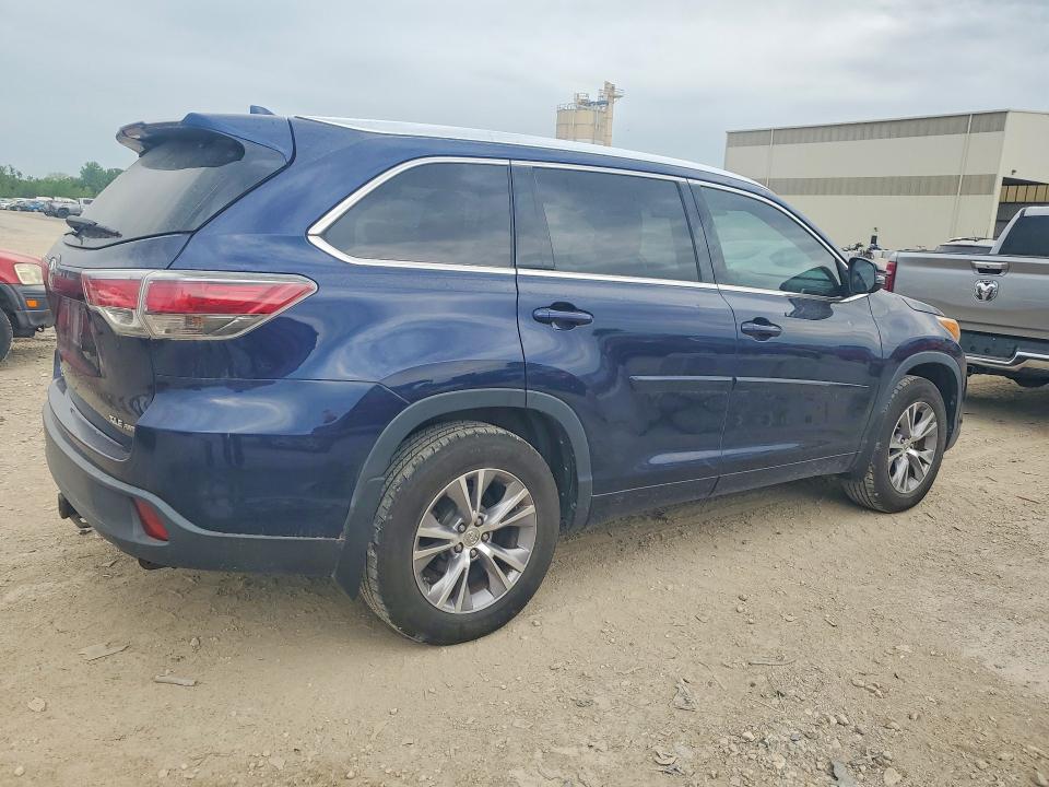 2015 Toyota Highlander მანქანა იყიდება აუქციონზე, vin: 5TDJKRFH7FS106595, აუქციონის ნომერი: 52739196