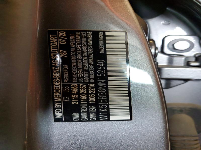 Продаж на аукціоні авто 2021 Mercedes-benz Cla, vin: W1K5J5BB8MN152640, номер лоту: 52575476