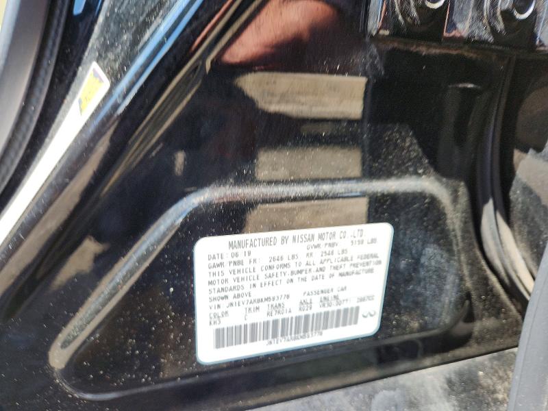 53543556 :رقم المزاد ، JN1EV7AR8KM593778 vin ، 2019 Infiniti Q50 مزاد بيع