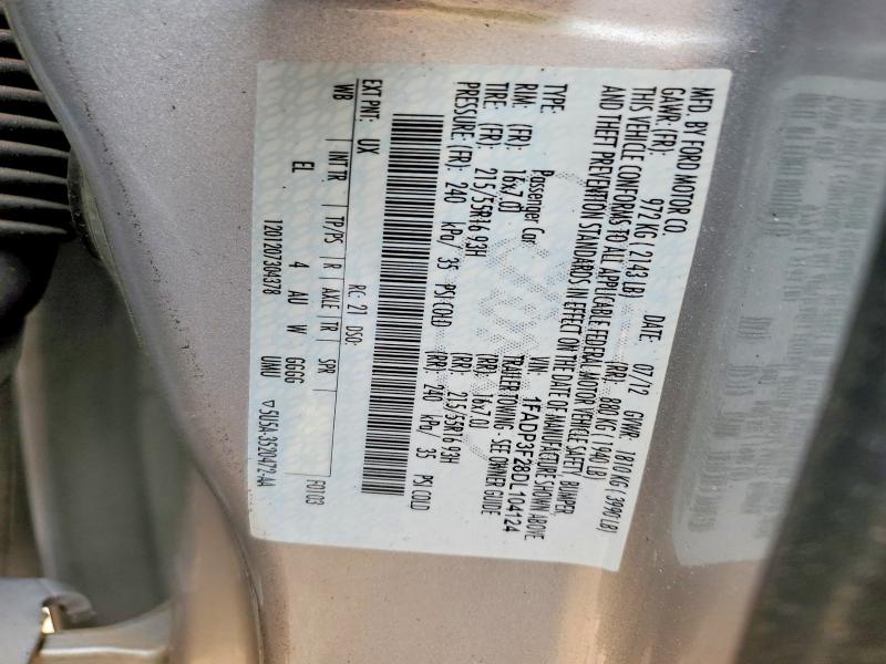2013 Ford Focus მანქანა იყიდება აუქციონზე, vin: 1FADP3F28DL104124, აუქციონის ნომერი: 53177476