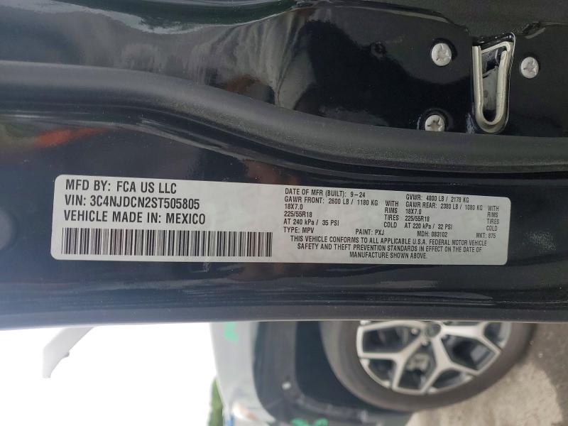 54040236 :رقم المزاد ، 3C4NJDCN2ST505805 vin ، 2025 Jeep Compass مزاد بيع