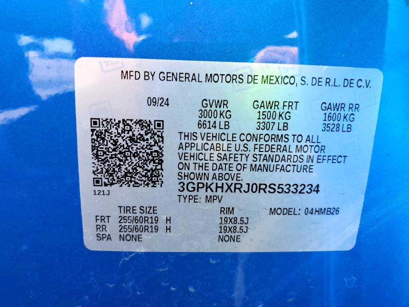 Продаж на аукціоні авто 2024 Honda Prologue, vin: 3GPKHXRJ0RS533234, номер лоту: 54909616