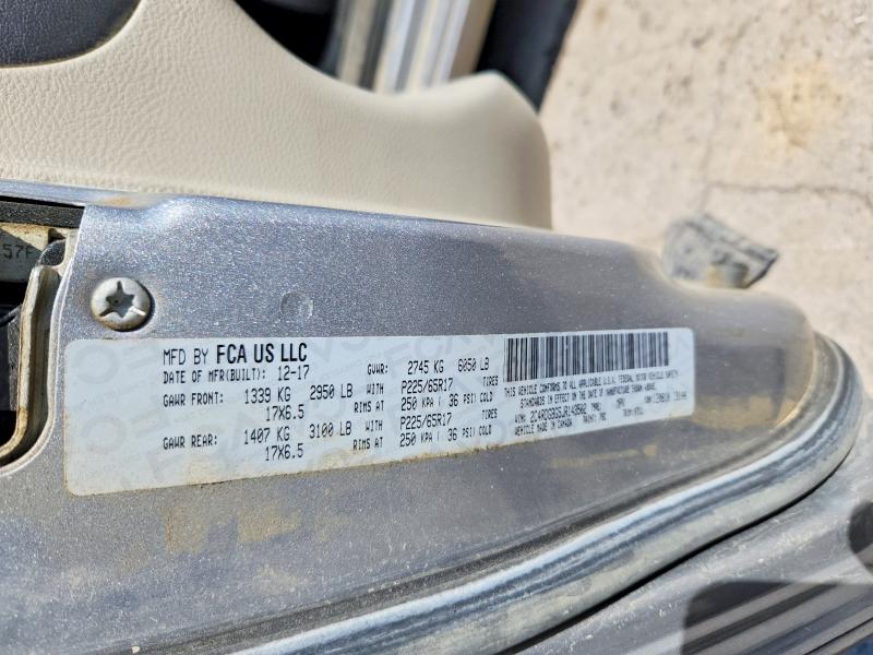 2018 Dodge Grand Caravan მანქანა იყიდება აუქციონზე, vin: 2C4RDGBG5JR143502, აუქციონის ნომერი: 53917846